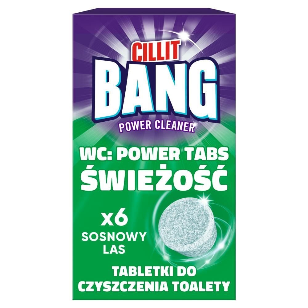 Cillit Bang Tabletki do czyszczenia toalety świeżość sosnowy las 135 g (6 x 22,5 g)