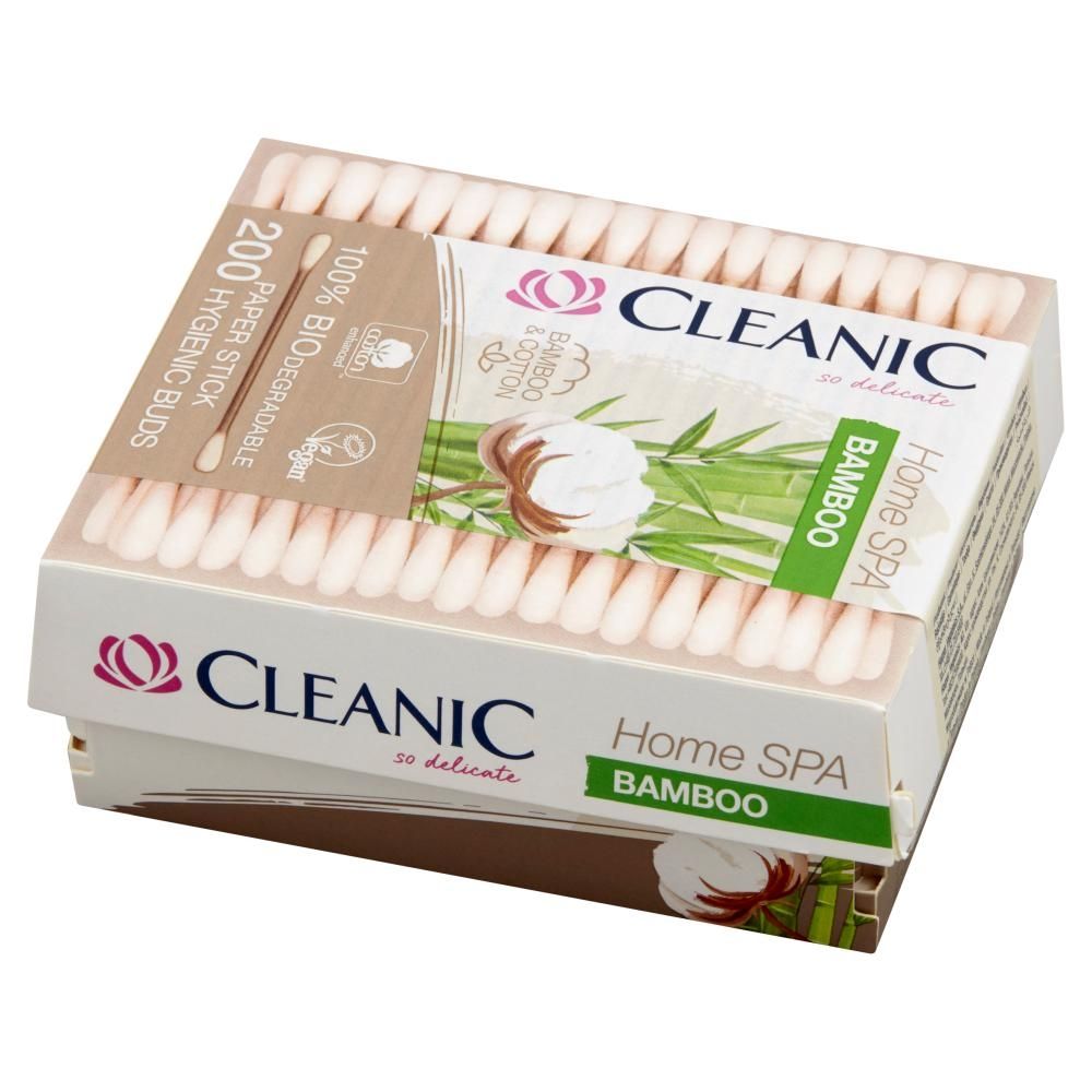 Cleanic Home SPA Bamboo Patyczki higieniczne 200 sztuk