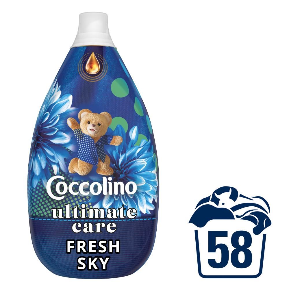 Coccolino Ultimate Care Fresh Sky Płyn do płukania tkanin 870 ml (58 prań)
