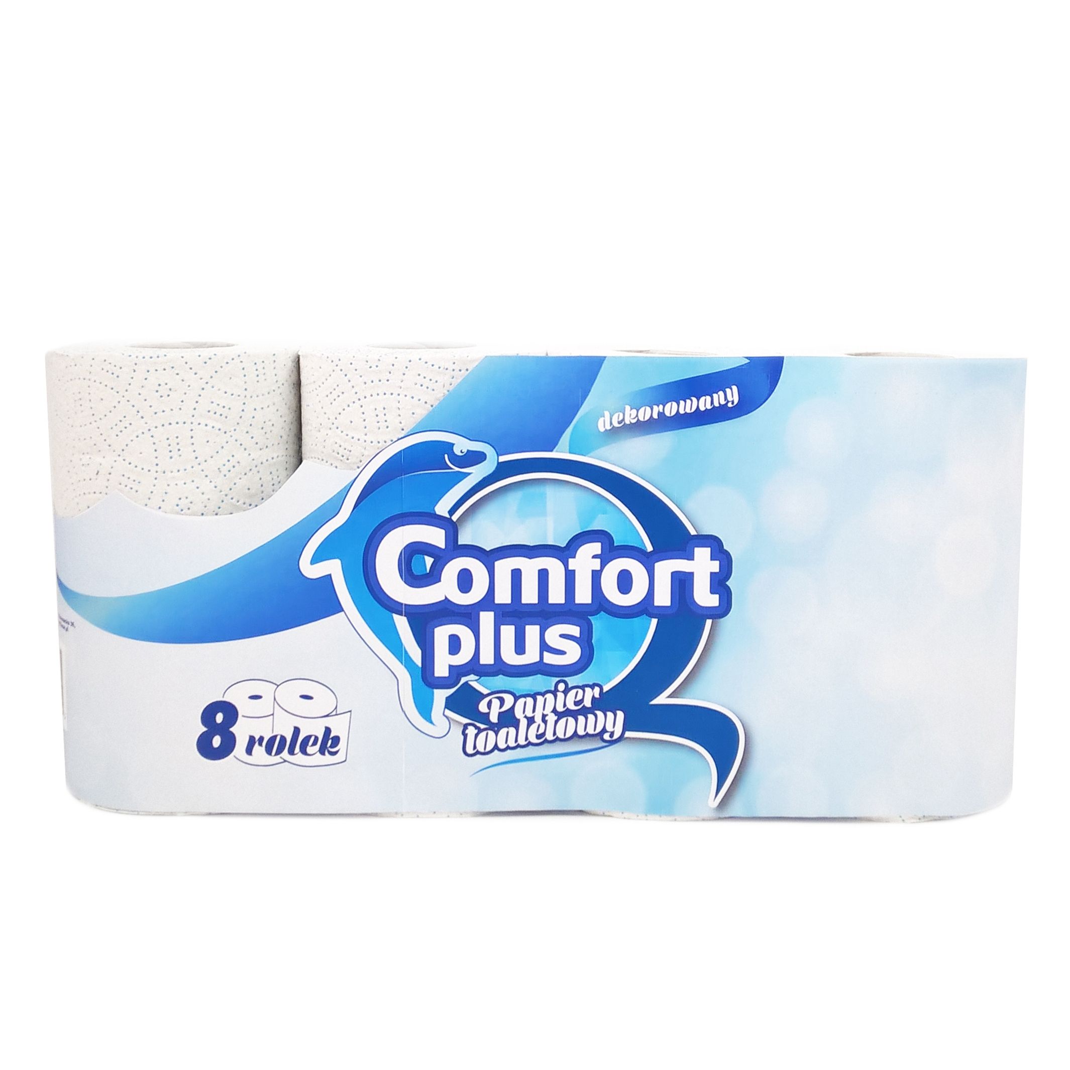 Comfort Plus papier toaletowy 2-warstwowy, 8 rolek