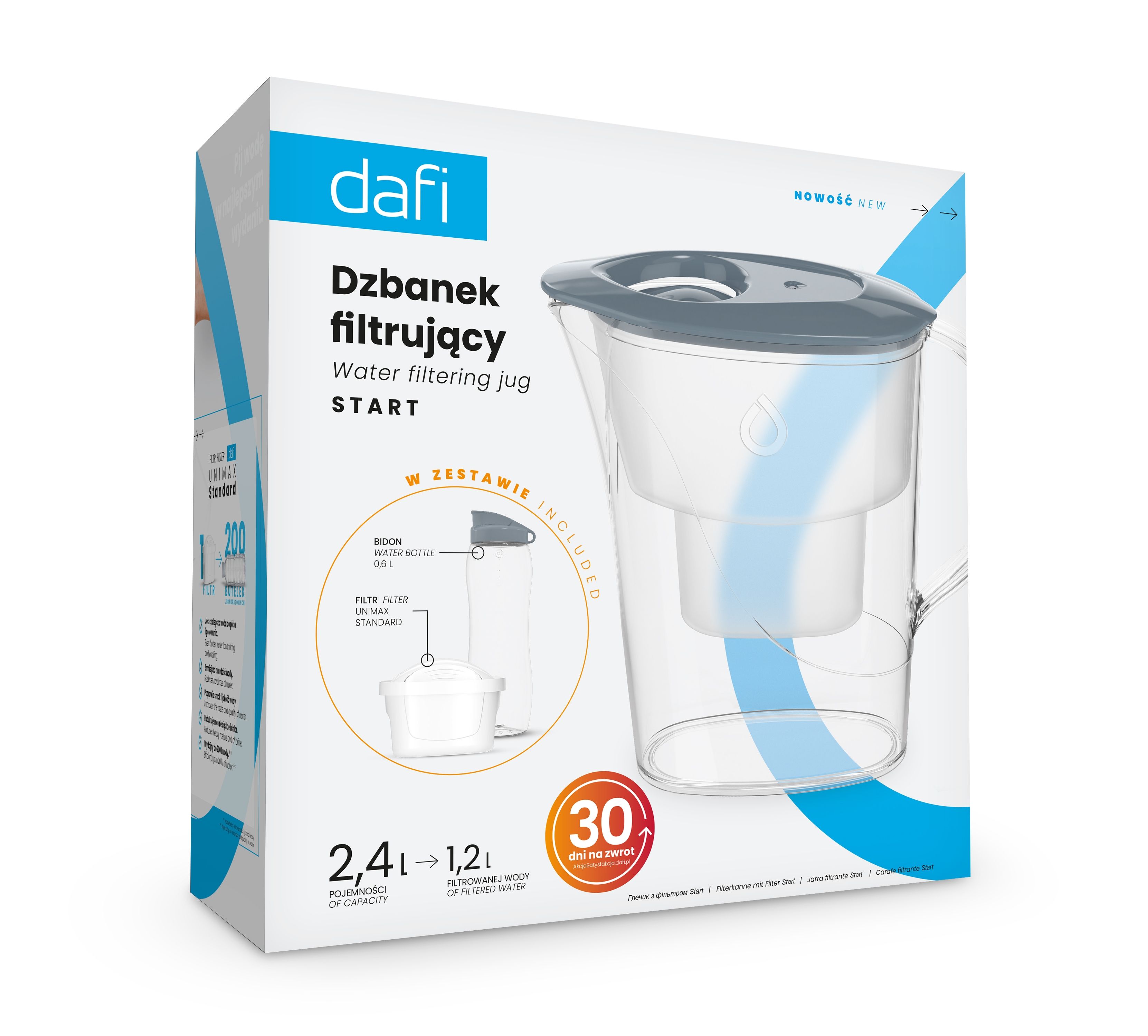 DAFI DZBANEK START 2,4l UNIMAX STANDARD+BIDON