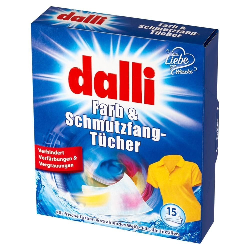 Dalli Chusteczki do prania kolorowych tkanin 15 sztuk