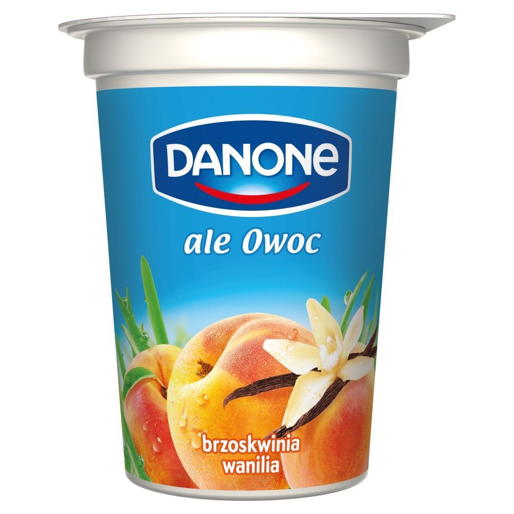 Danone ale Owoc Jogurt brzoskwiniowo-waniliowy 370 g