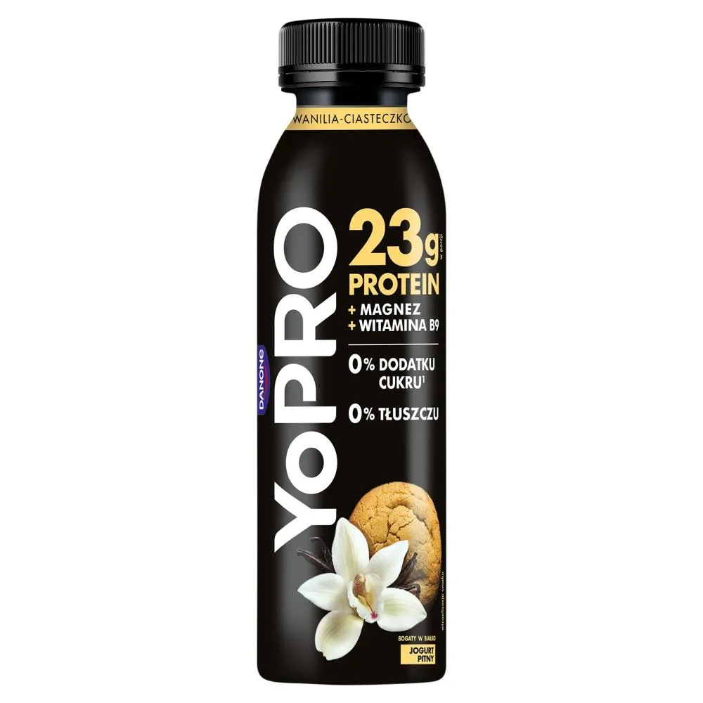 Danone YoPro Jogurt pitny smak wanilia-ciasteczko 270 g