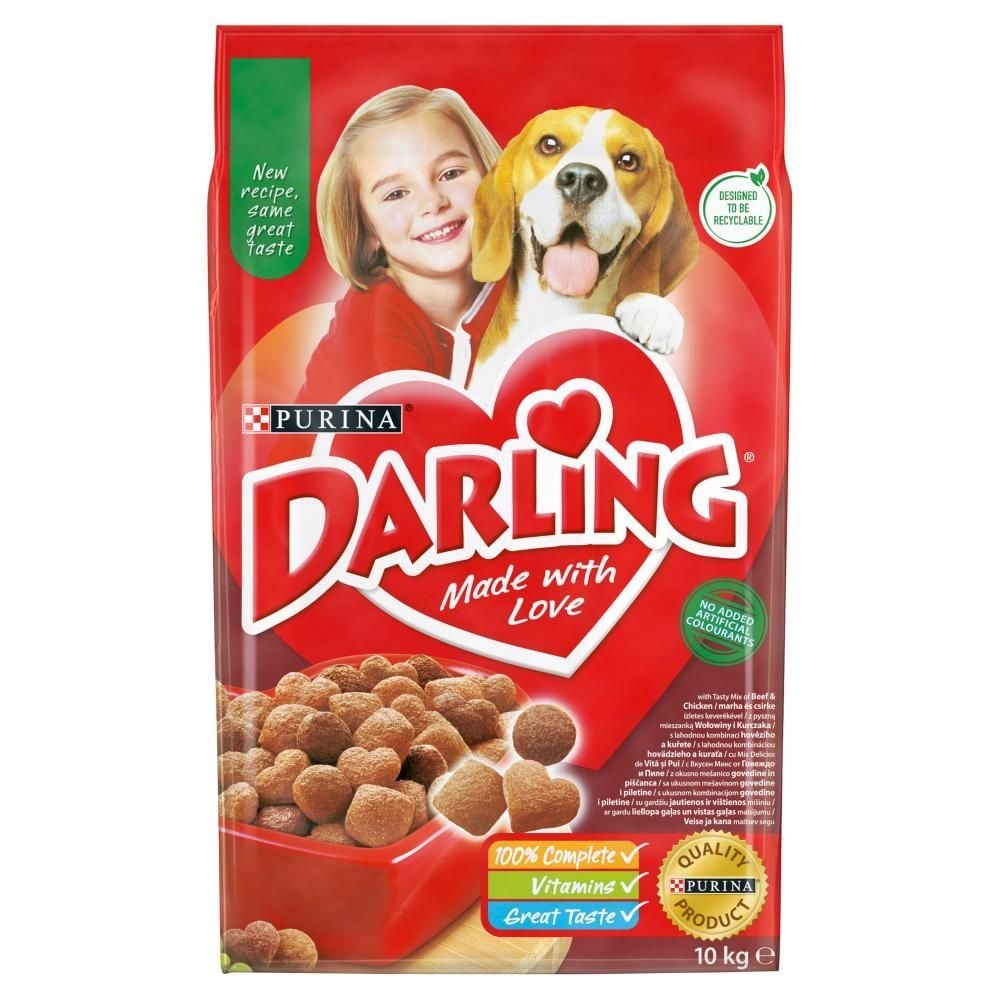 Darling Karma dla dorosłych psów z pyszną mieszanką wołowiny i kurczaka 10 kg