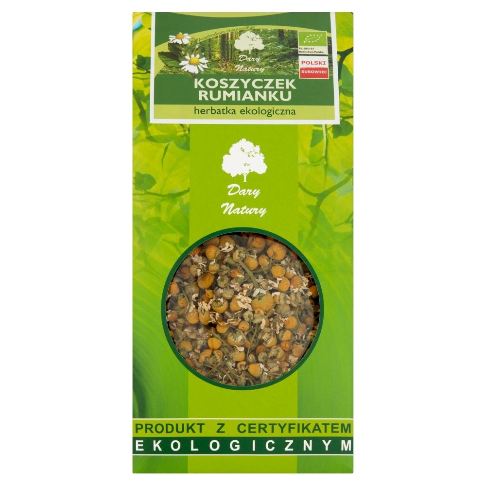 Dary Natury Ekologiczna herbatka koszyczek rumianku 100 g