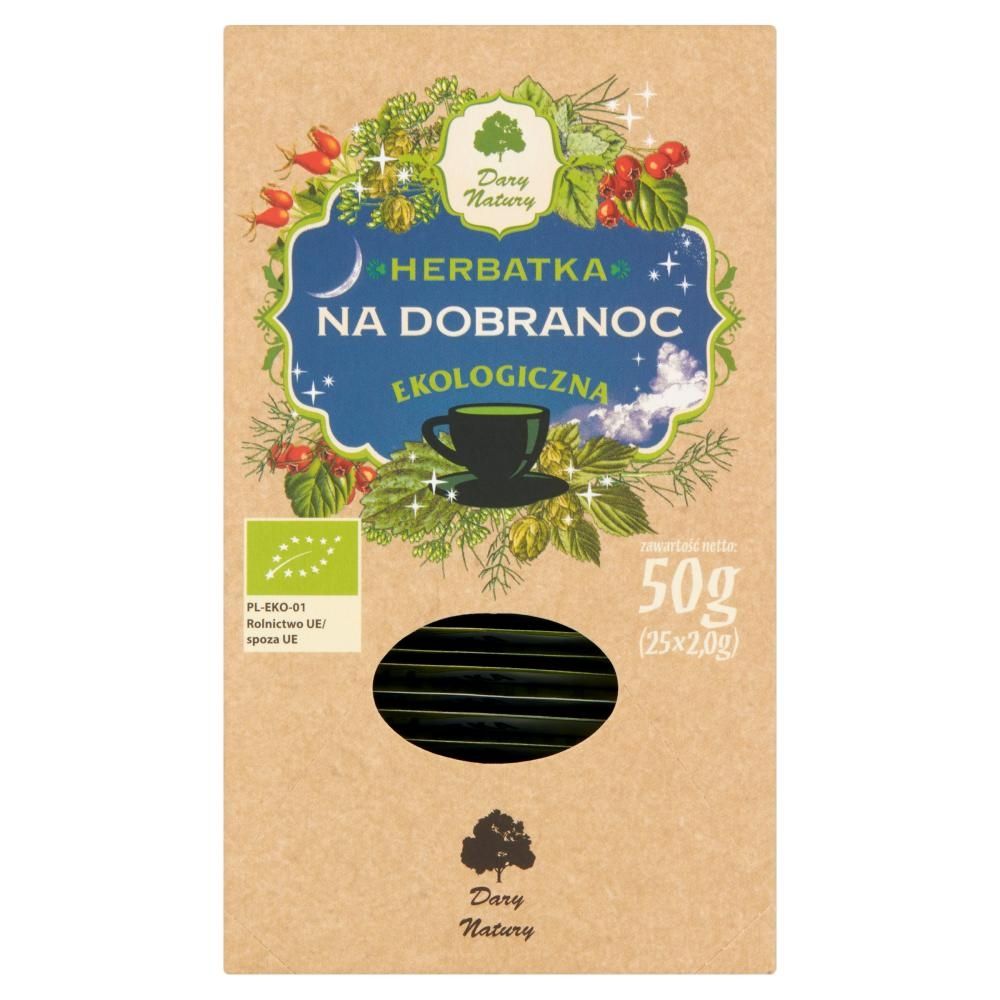 Dary Natury Ekologiczna herbatka na dobranoc 50 g (25 x 2,0 g)