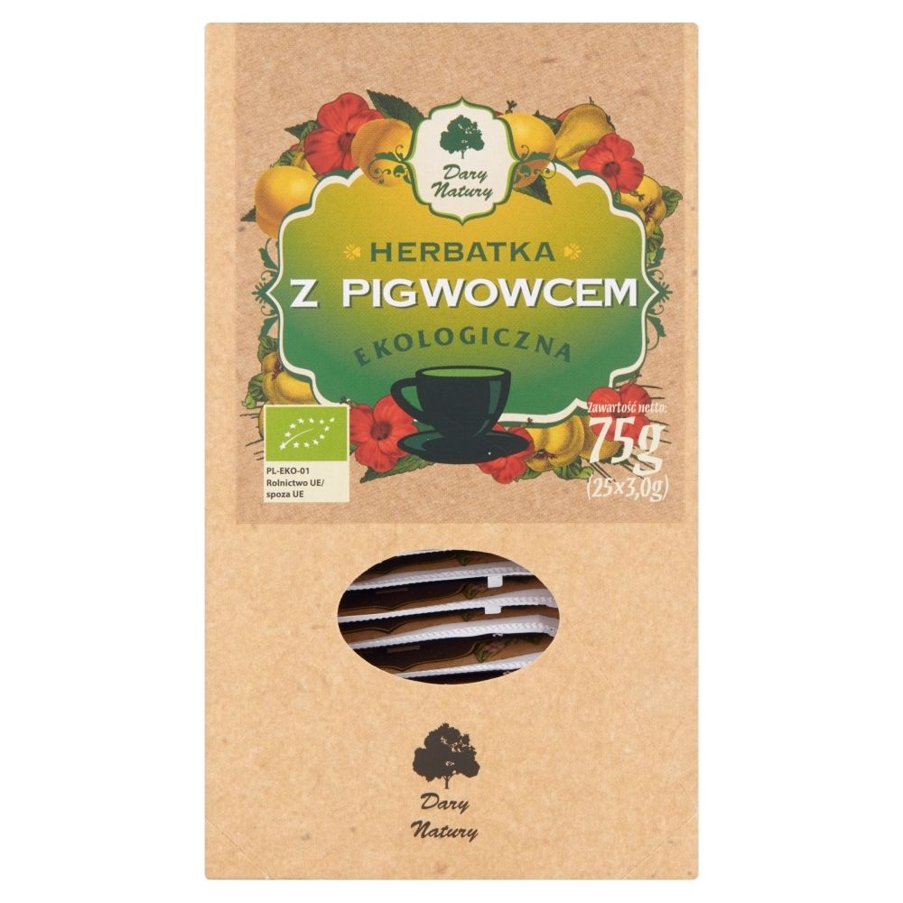 Dary Natury Ekologiczna herbatka z pigwowcem 75 g (25 x 3,0 g)