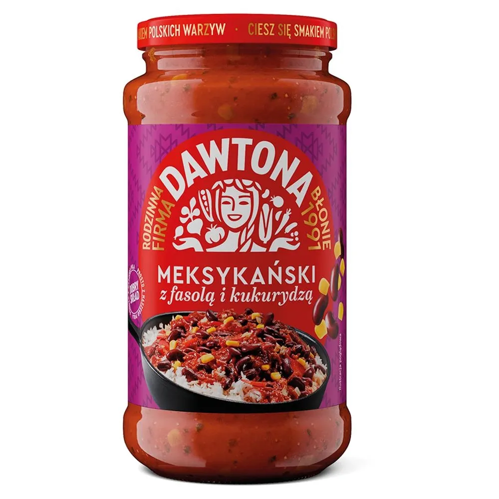 Dawtona Sos meksykański z fasolą i kukurydzą 520 g
