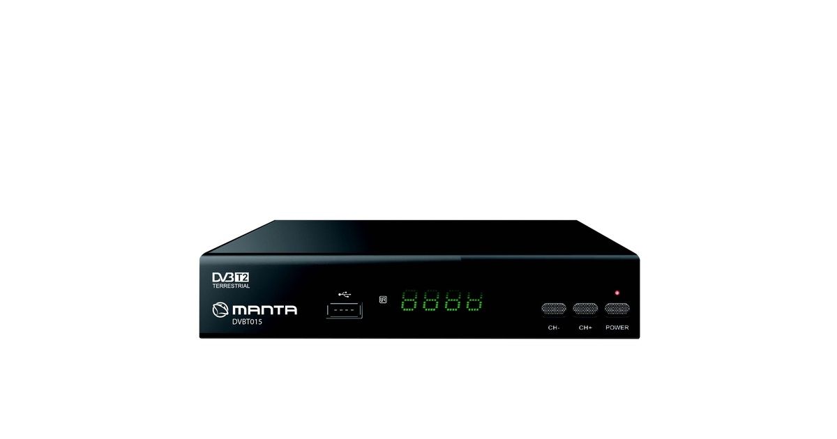 Dekoder TV Cyfrowej Tuner DVBT-T2 015 H265 MANTA