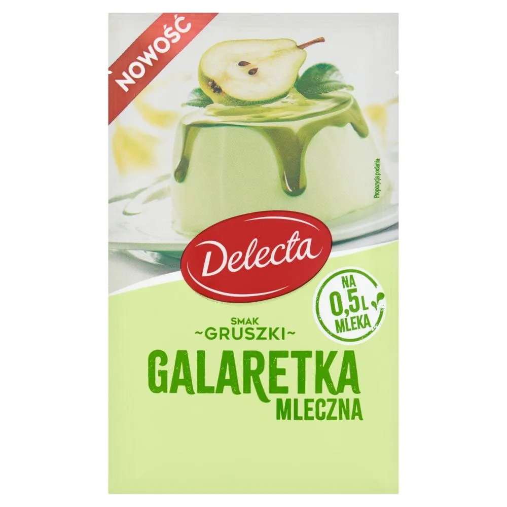 Delecta Galaretka mleczna smak gruszki 60 g