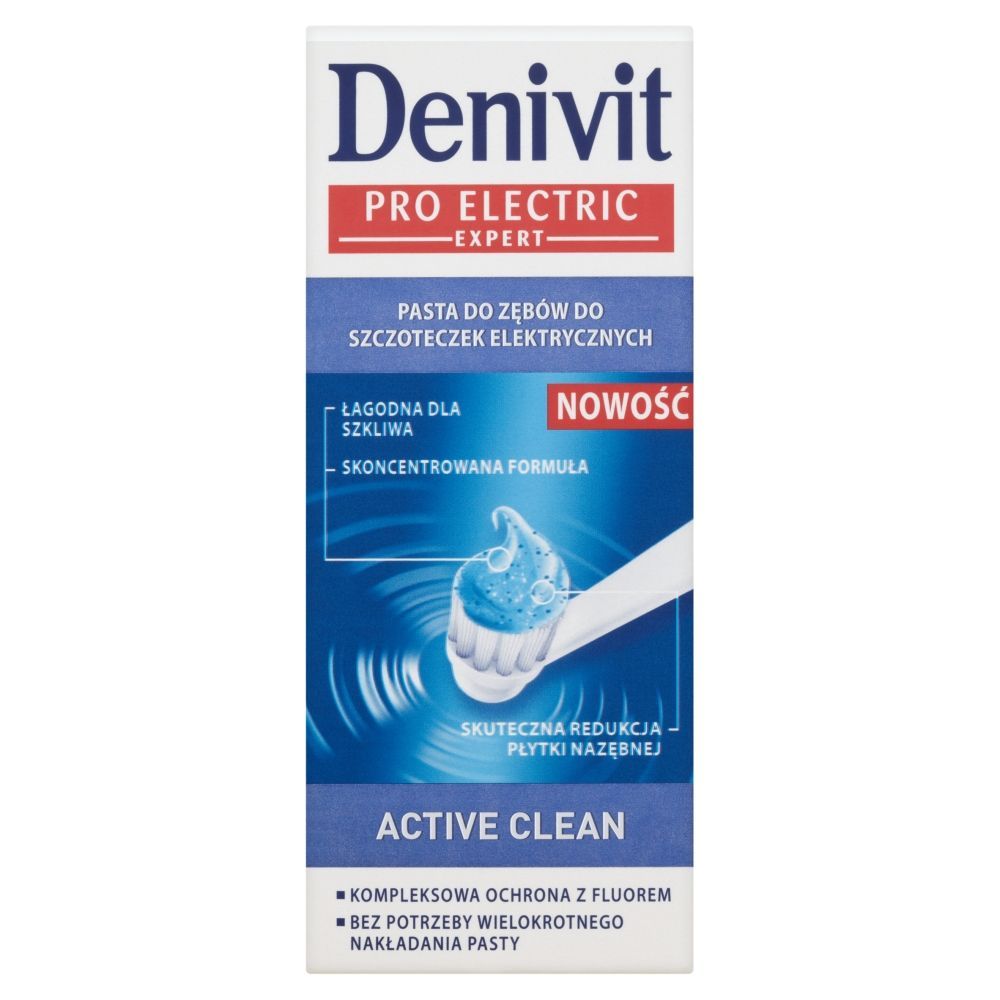 Denivit Pro Electric Active Clean Pasta do zębów do szczoteczek elektrycznych 50 ml