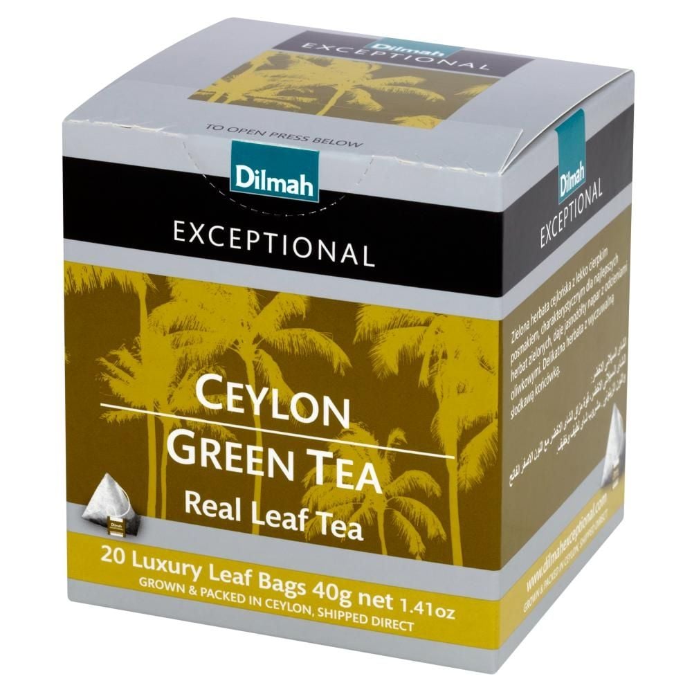 Dilmah Exceptional Zielona cejlońska herbata 40 g (20 torebek)