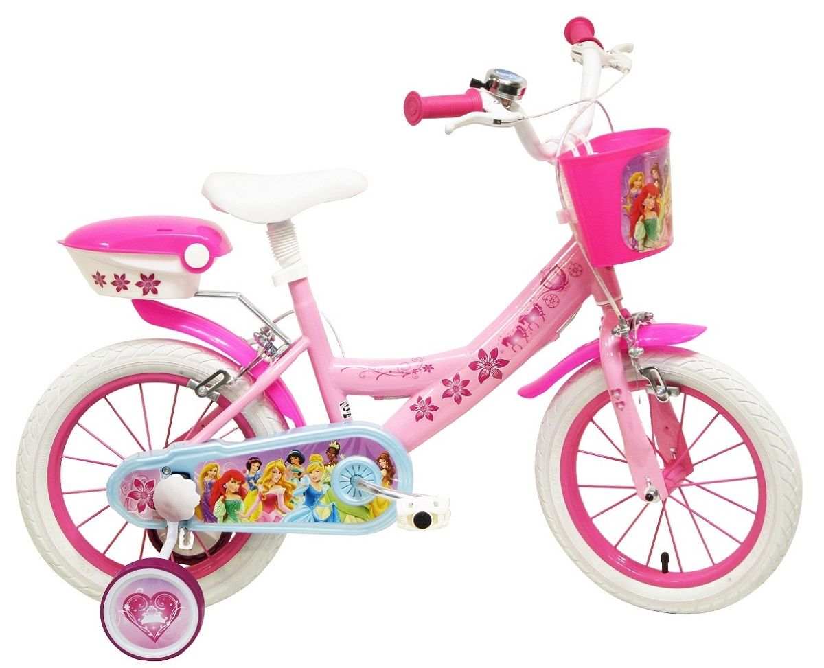 Disney Princess Rower dziecięcy kółka boczne 14''