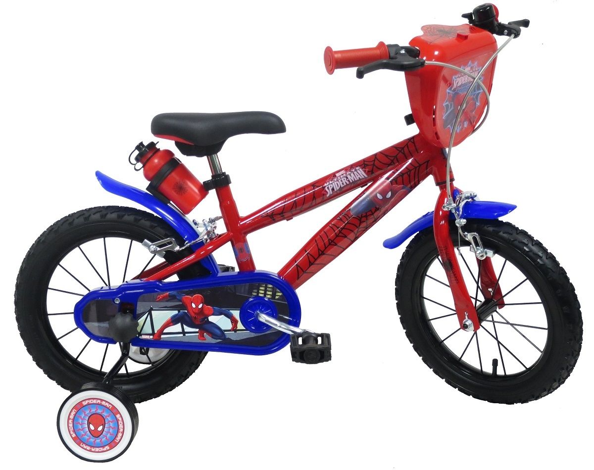 Disney Spider-Man Rower dziecięcy kółka boczne 14''