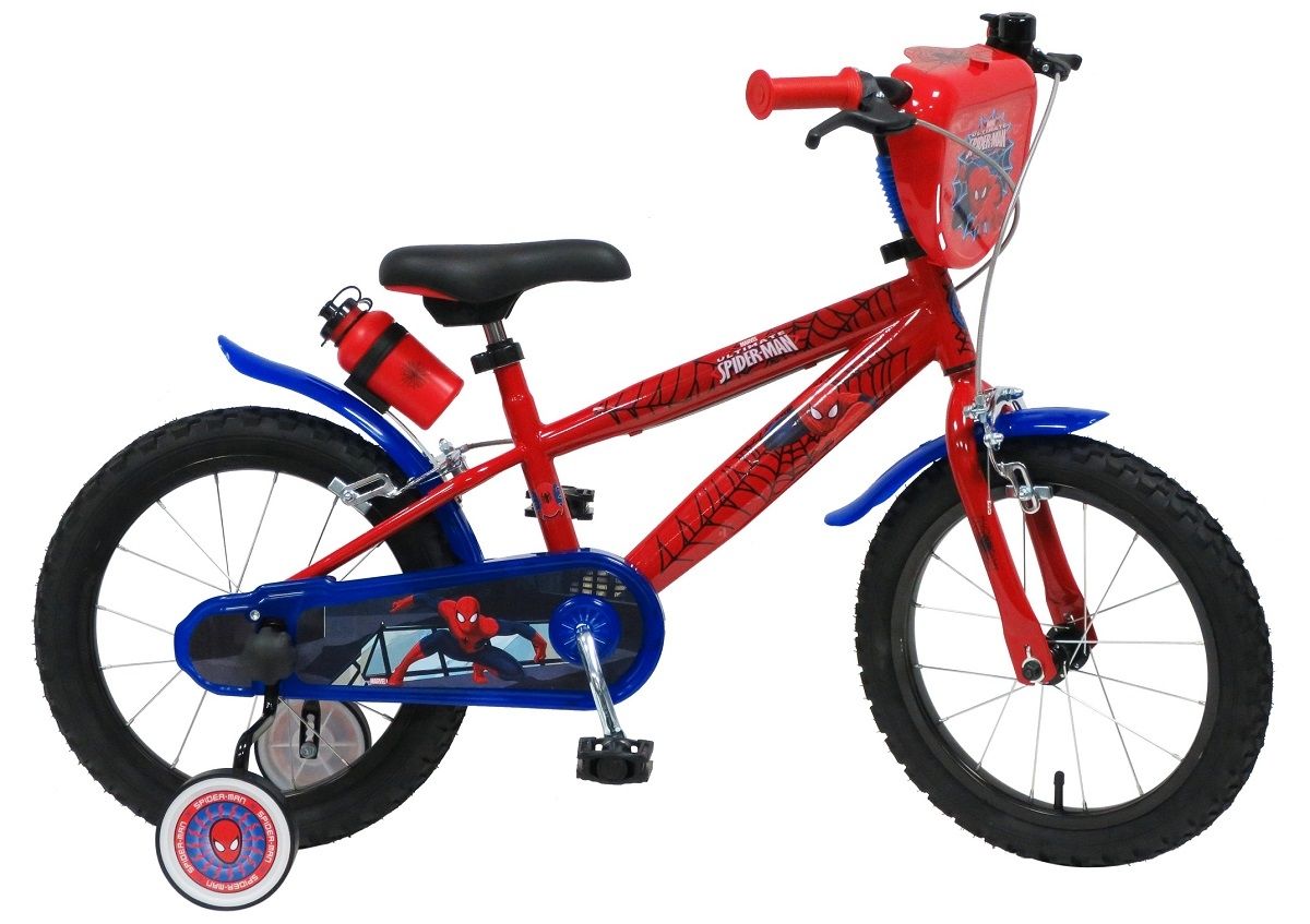 Disney Spider-Man Rower dziecięcy kółka boczne 16''