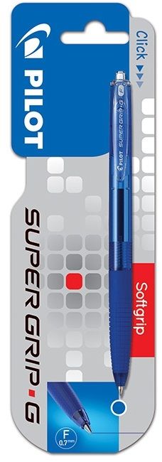 Długopis PILOT Super Grip 0.7 mm Niebieski