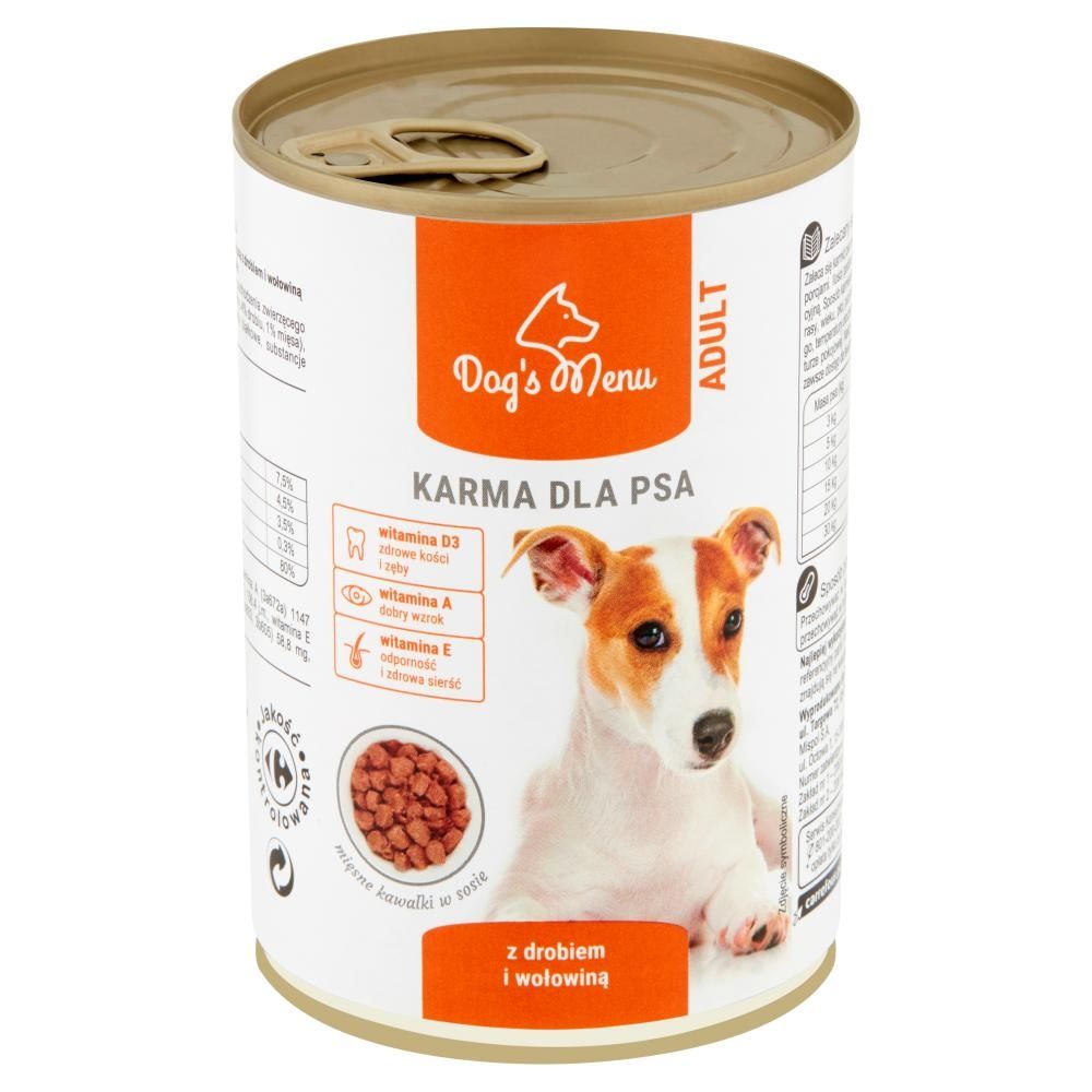 Dog's Menu Adult Karma dla psa z drobiem i wołowiną 400 g