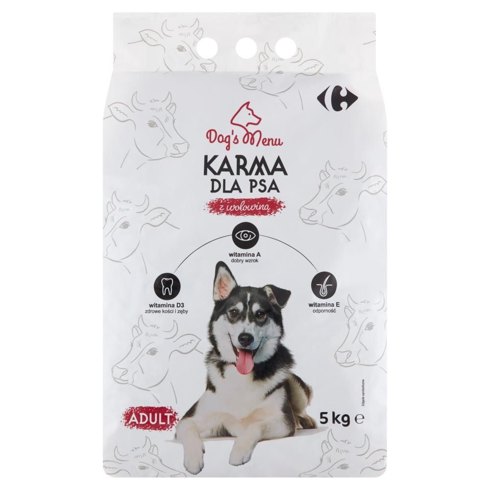 Dog's Menu Adult Karma dla psa z wołowiną 5 kg