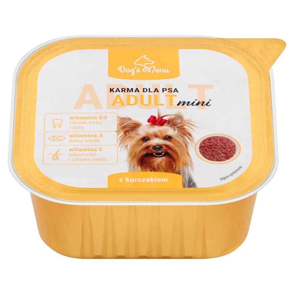 Dog's Menu Adult mini Karma dla psa z kurczakiem 150 g