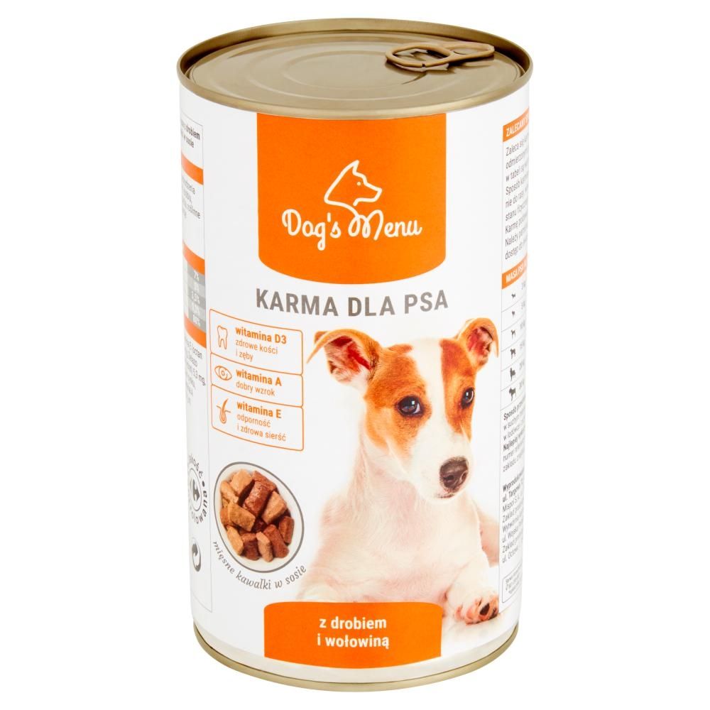 Dog's Menu Karma dla psa z drobiem i wołowiną 1250 g