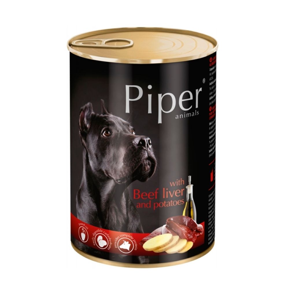 Dolina Noteci Piper Animals Wątroba Wołowa Ziemniaki 400g