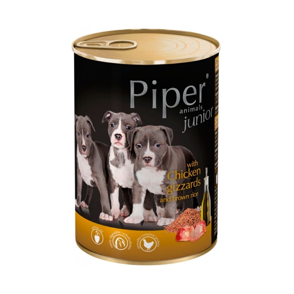 Dolina Noteci Piper Junior Żołądki Kurczaka Ryż 400g