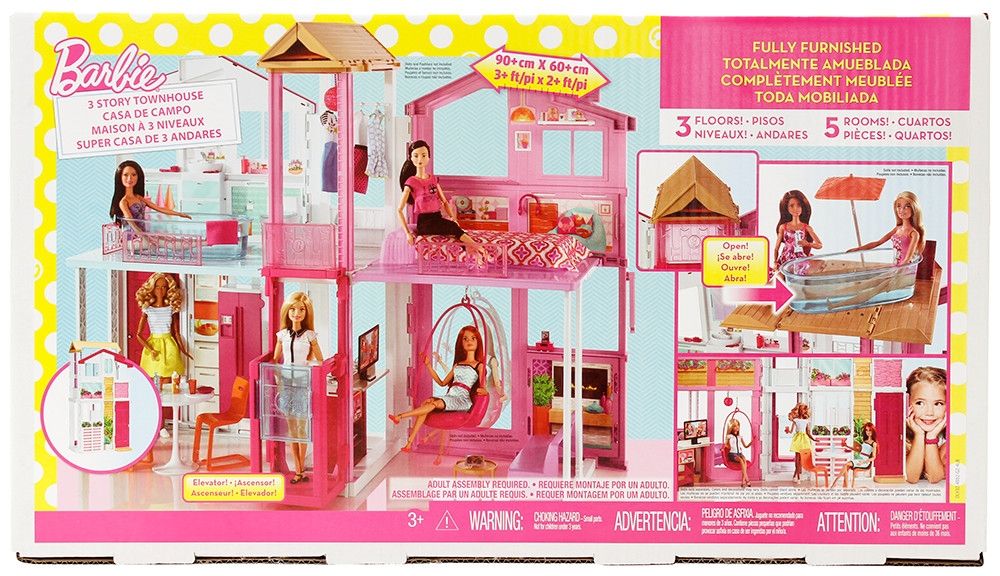 Domek BARBIE Miejski Domek dla lalek Barbie