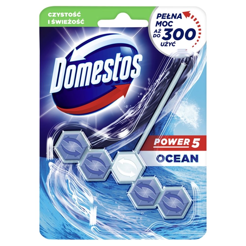 Фото - Засіб для ванн і туалету Domestos Power 5 Ocean Kostka toaletowa 55 g 