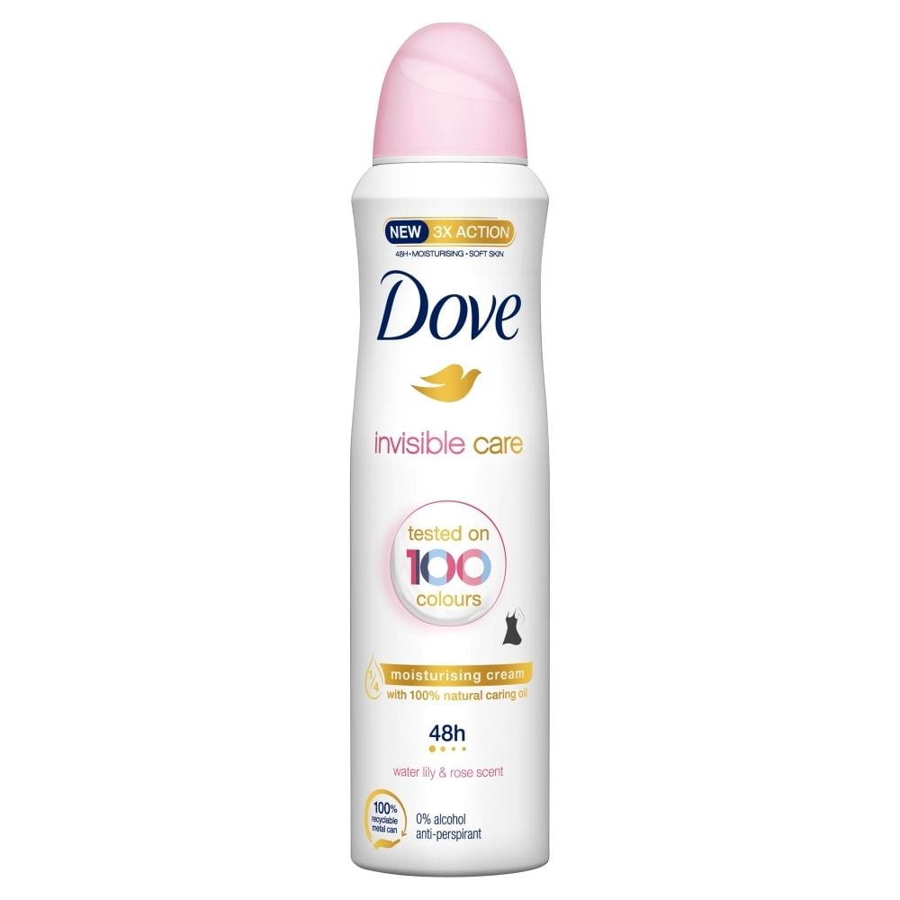 Dove Invisible Care Water Lily & Rose Antyperspirant w aerozolu 150 ml