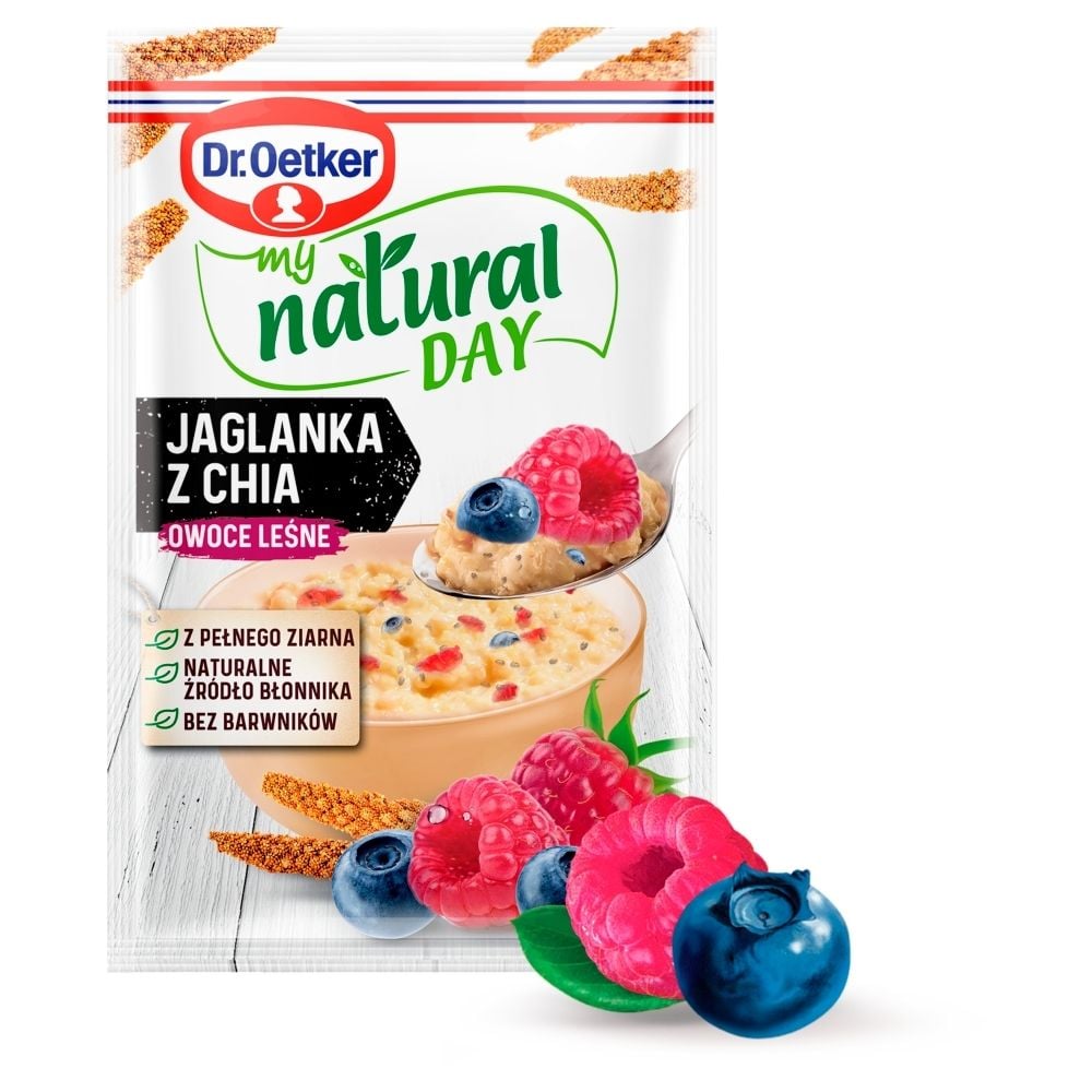 Dr. Oetker My Natural Day Jaglanka z chia owoce leśne 40 g