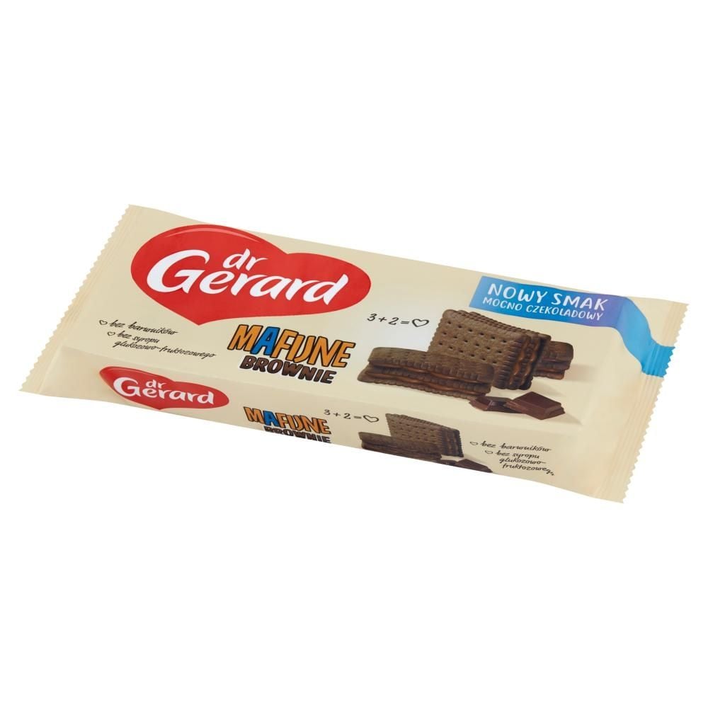 dr Gerard Mafijne Brownie Herbatniki kakaowe przekładane kremem czekoladowym 199 g
