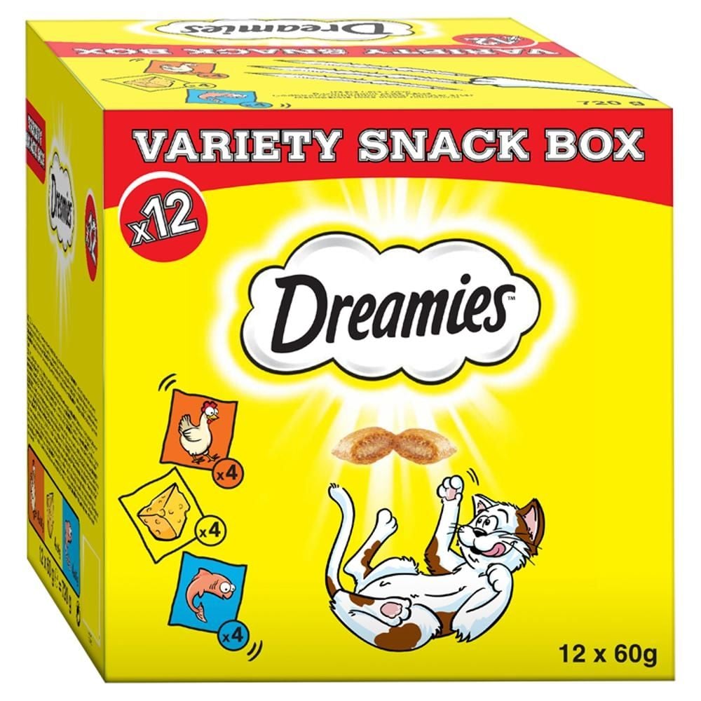 Dreamies Karma dla kotów i kociąt powyżej 8 tygodnia życia 720 g (12 x 60 g)