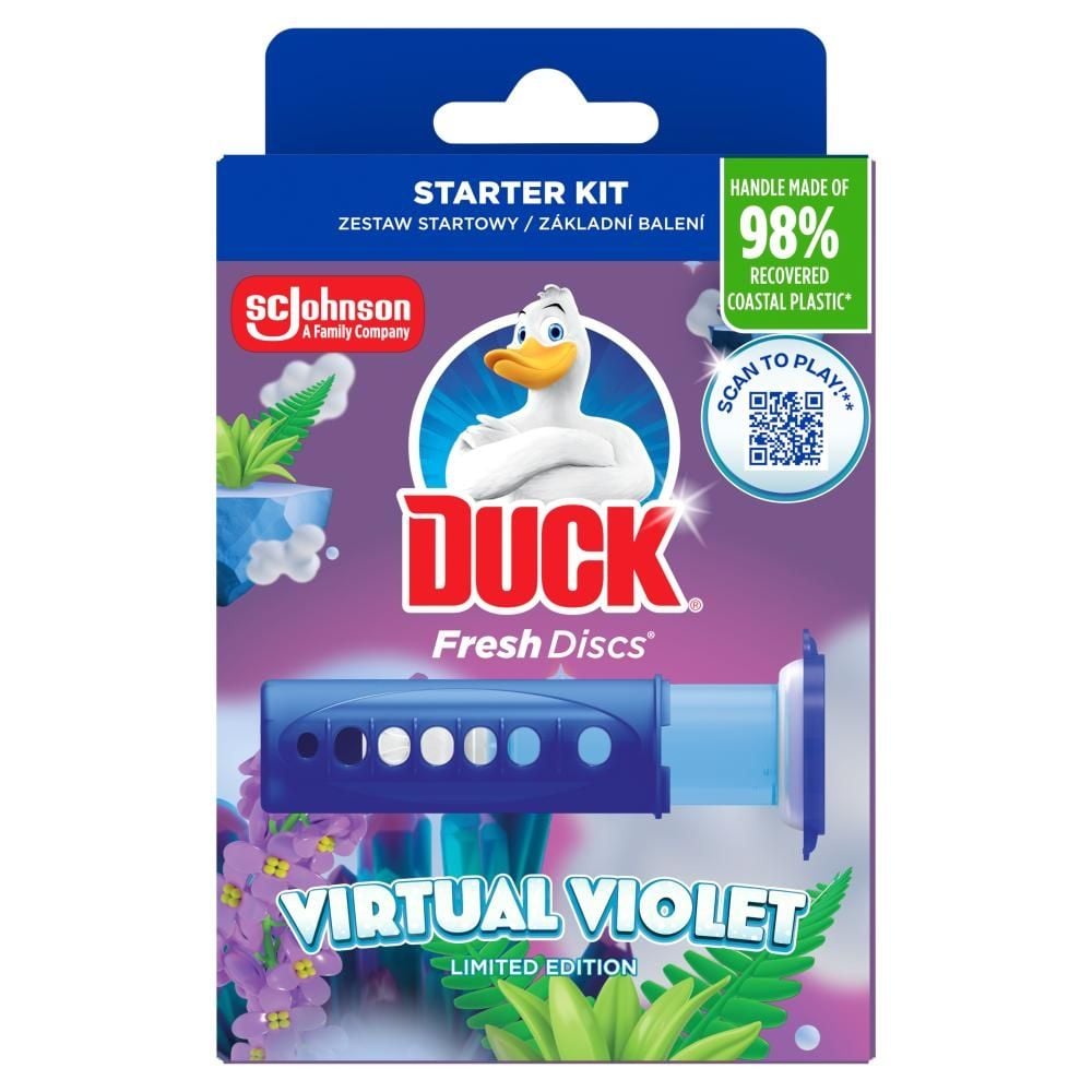 Duck Fresh Discs Virtual Violet Żelowy krążek do toalety 36 ml