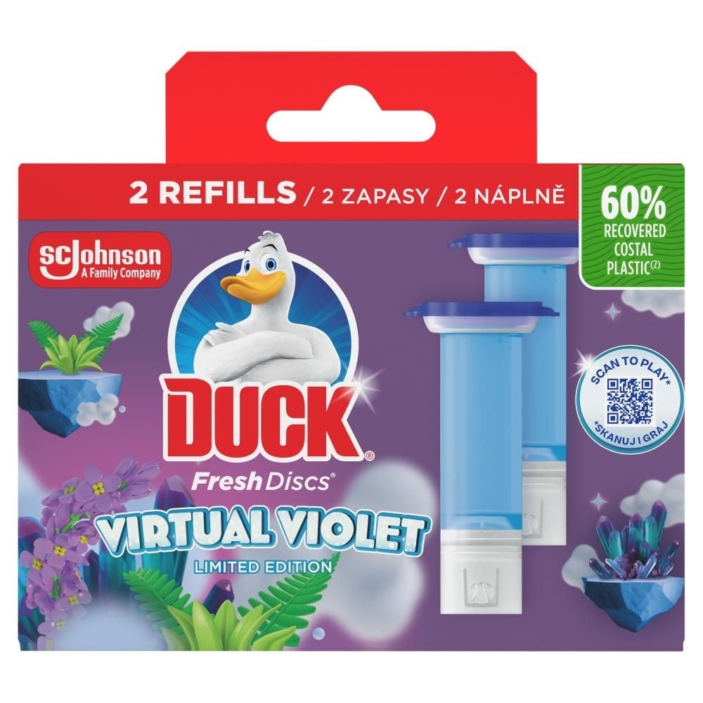 Duck Fresh Discs Żelowy krążek do toalety podwójny zapas 72 ml (2 x 36 ml)