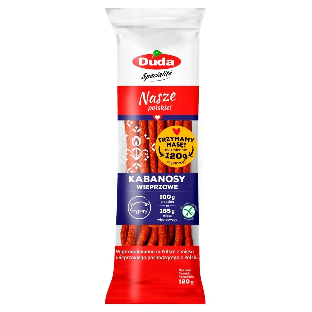 Duda Spécialité Kabanosy wieprzowe 120 g
