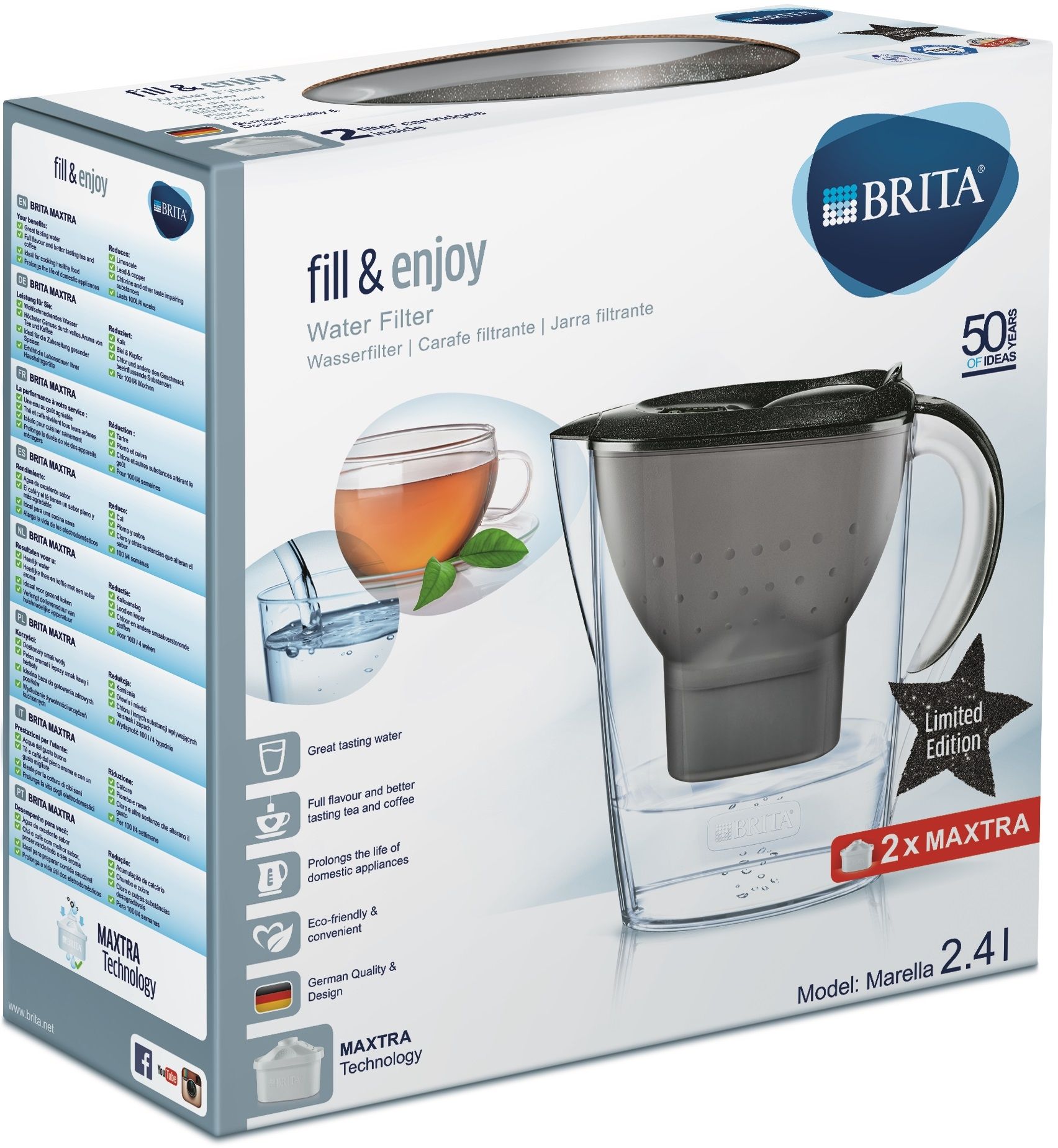 Dzbanek BRITA Marella Cool Czarny Diament 1019877