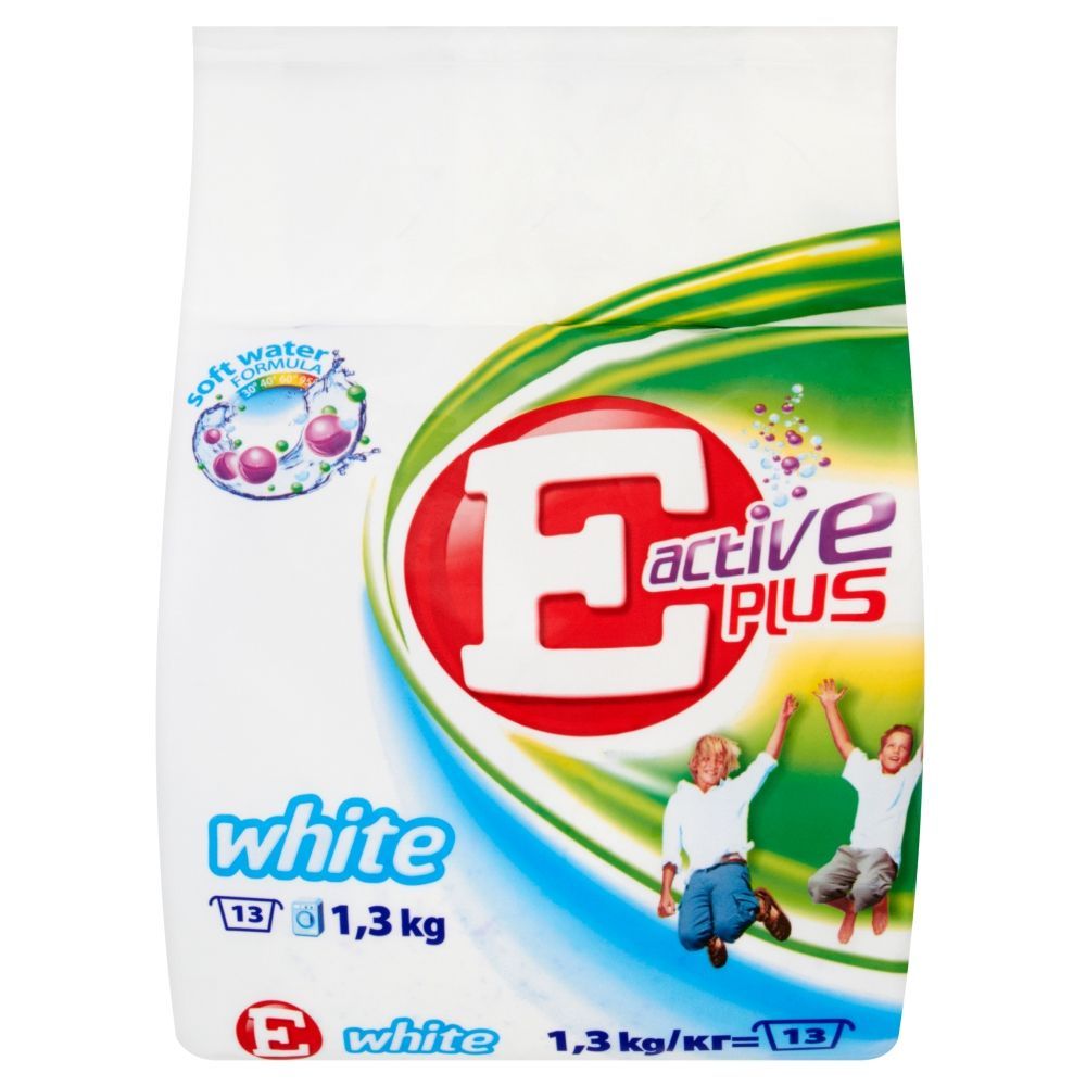 E Active Plus White Proszek do prania 1,3 kg