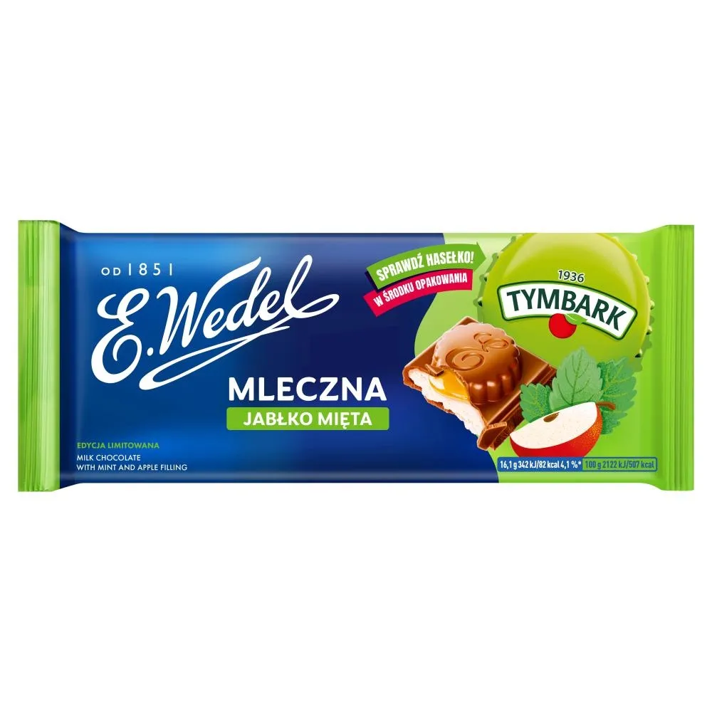 E. Wedel Czekolada mleczna jabłko mięta 289 g
