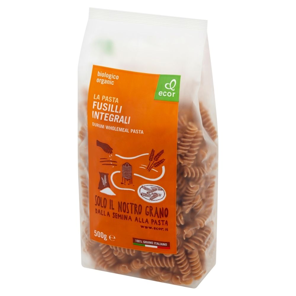 Ecor Makaron pełnoziarnisty fusilli Bio 500 g