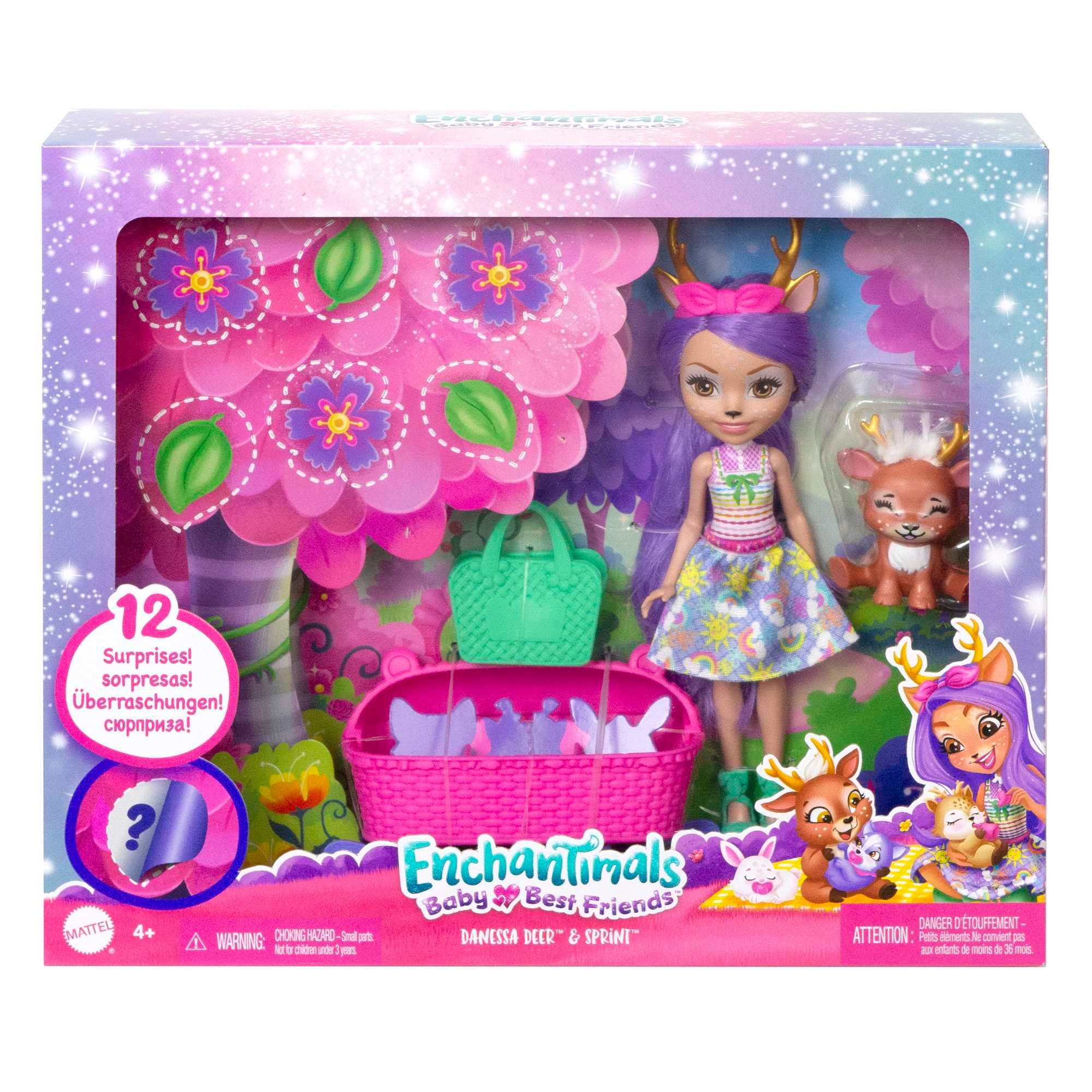 Enchantimals Baby Best Friends Danessa Deer Zestaw z niespodziankami HLK84