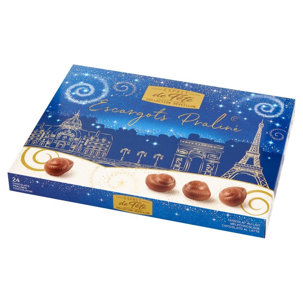Esprit De Fête Praliny z czekolady mlecznej z kremem pralinowym 300 g (24 sztuki)
