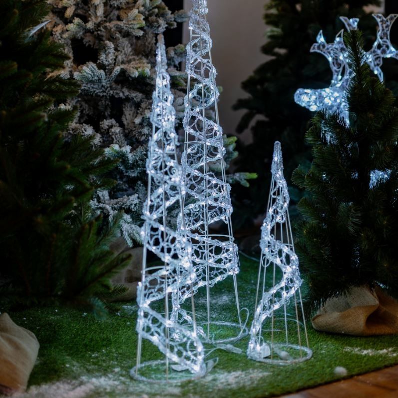 EuroHIT Dekoracja stożek 30 LED, 60 cm