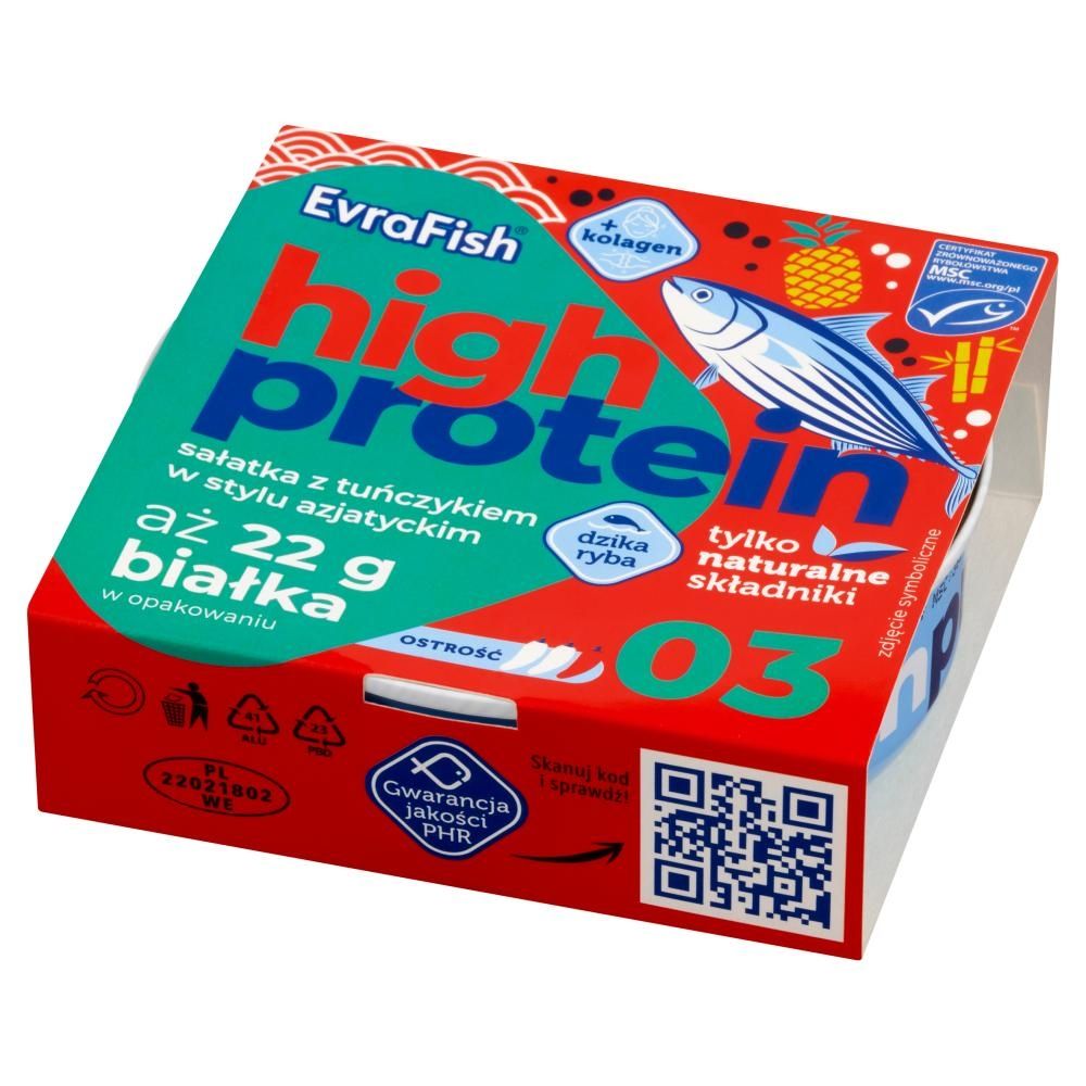 EvraFish High Protein Sałatka z tuńczykiem w stylu azjatyckim 160 g