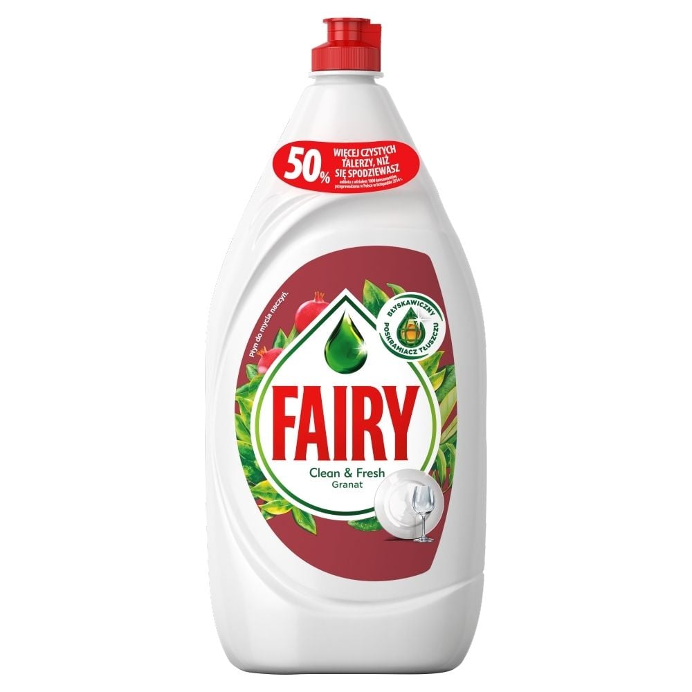 Фото - Таблетки для посудомийки Fairy Clean & Fresh Granat Płyn do mycia naczyń 1,35 l 