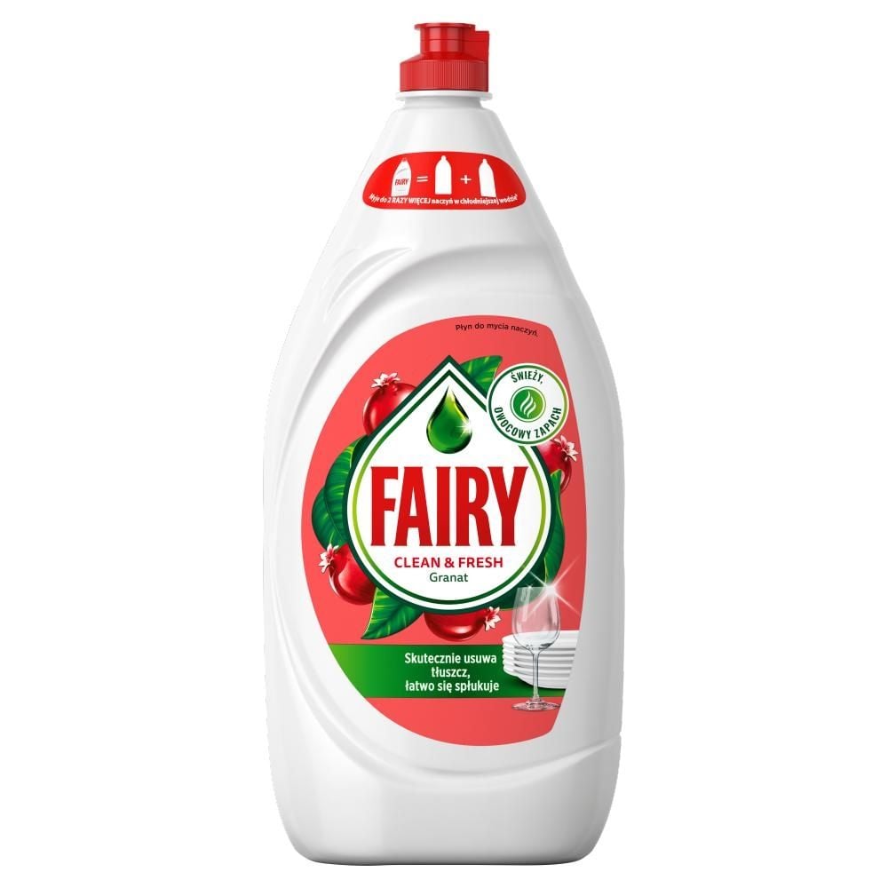 Fairy Clean&Fresh Granat wiciokrzew.Płyn do mycia naczyń zapewniający lśniąco czyste naczynia1350ml