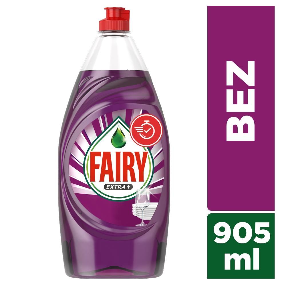 Fairy Extra+ Lilac Washing Up Liquid. Fairy´s #1 Formula For Fast Tough Grease Cleaning 905ml