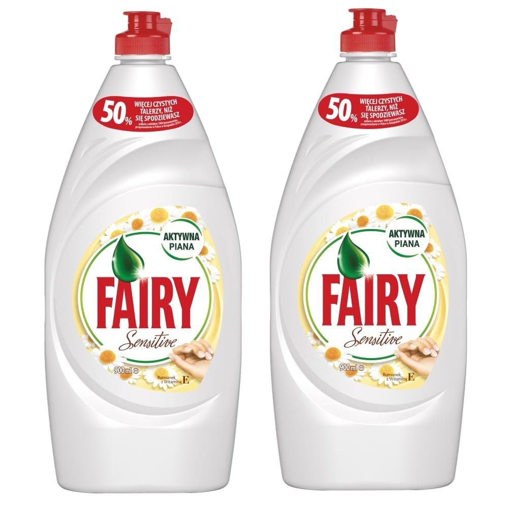 Fairy Sensitive Chamomile & Vit E Płyn do mycia naczyń 2x900 ml