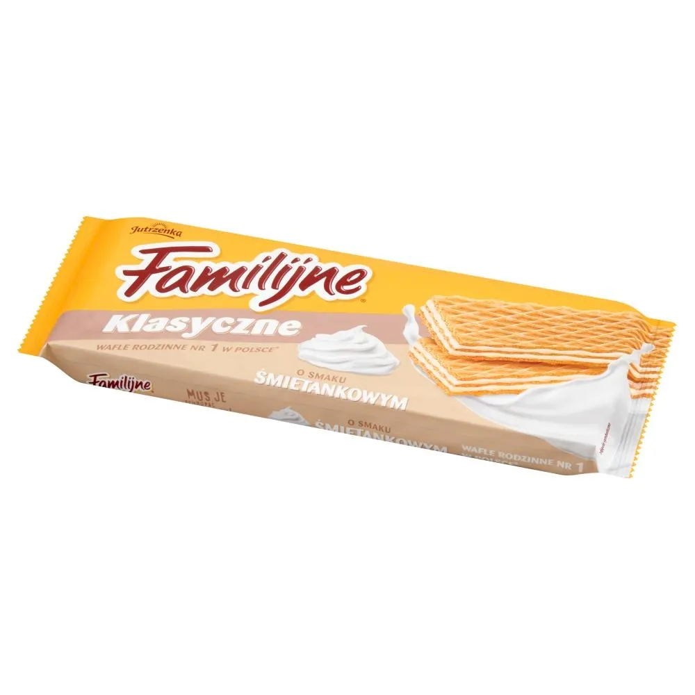 Familijne Klasyczne wafle o smaku śmietankowym 180 g