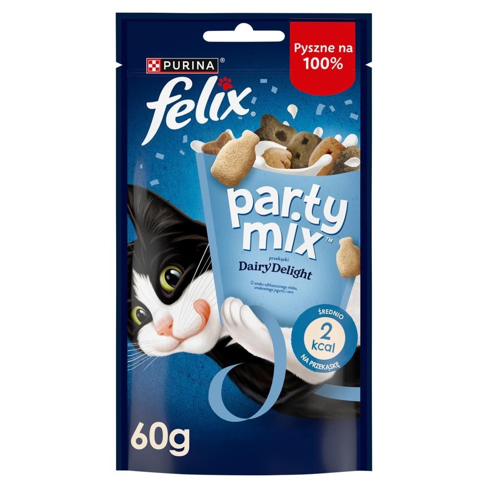 Felix Party Mix Dairy Delight Przekąski o smaku mleka jogurtu i sera 60 g